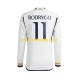 Camisola Real Madrid Rodrygo Goes 11 Homem Equipamento Primeiro 2023-2024 Manga Comprida